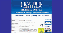 Desktop Screenshot of crabtreesiding.com