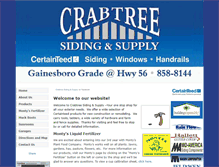 Tablet Screenshot of crabtreesiding.com